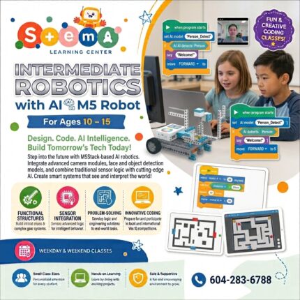 AI Robotics: Robots That See & Respond (Ages 8-12)