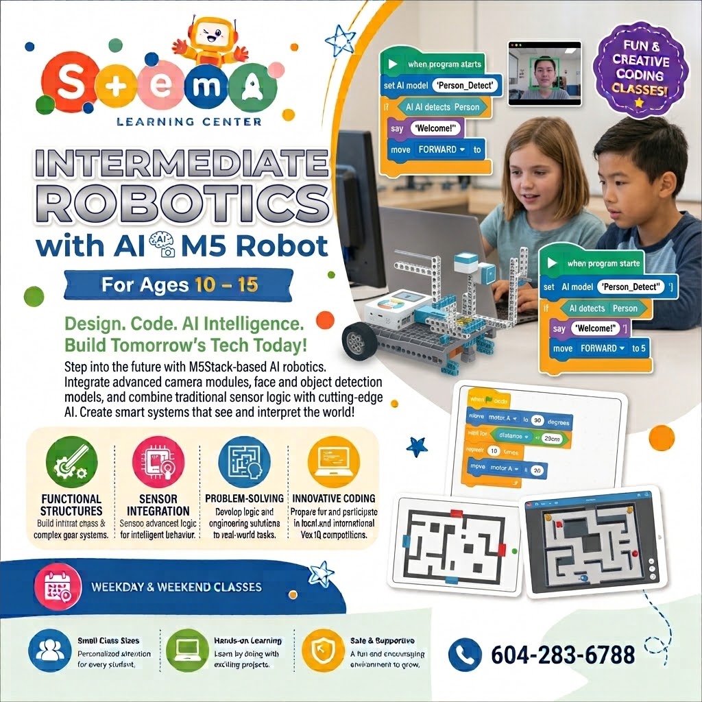 AI Robotics: Robots That See & Respond (Ages 8-12)